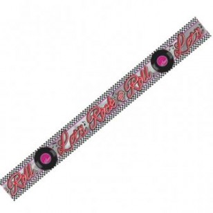 50's Classic Rock & Roll Let's Rock & Roll Banner